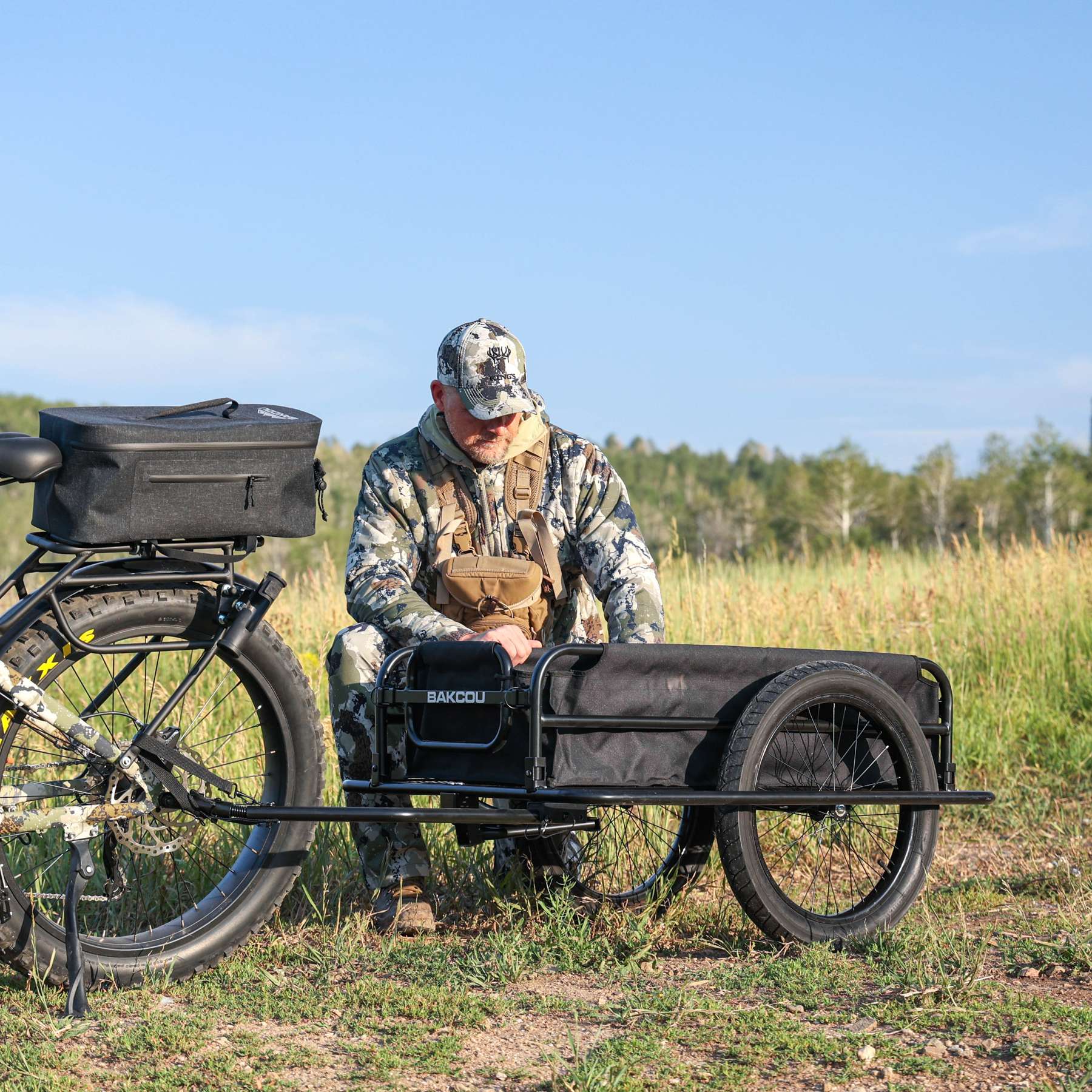 Folding Cargo eBike Trailer