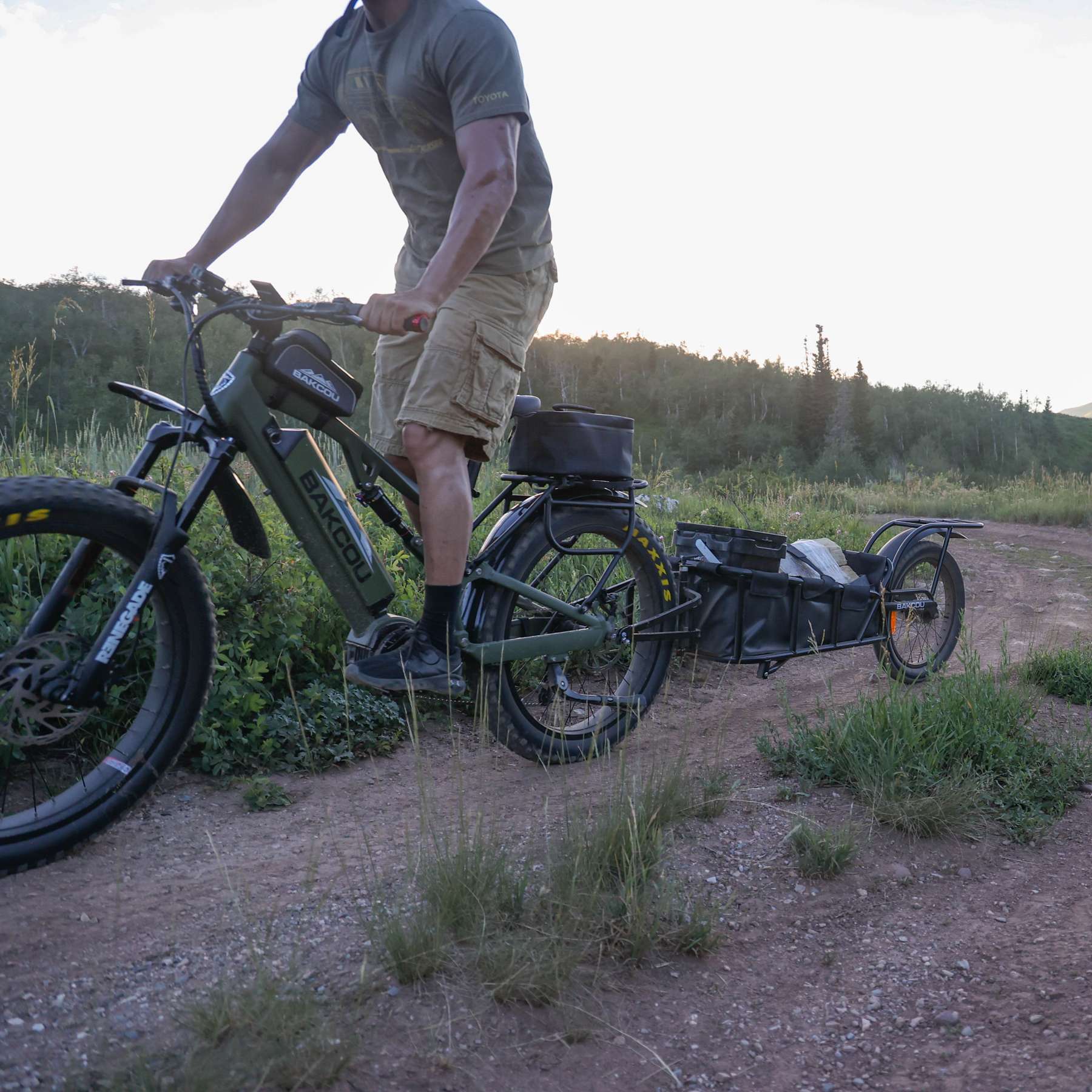 Single Wheel Hunting Cargo Trailer